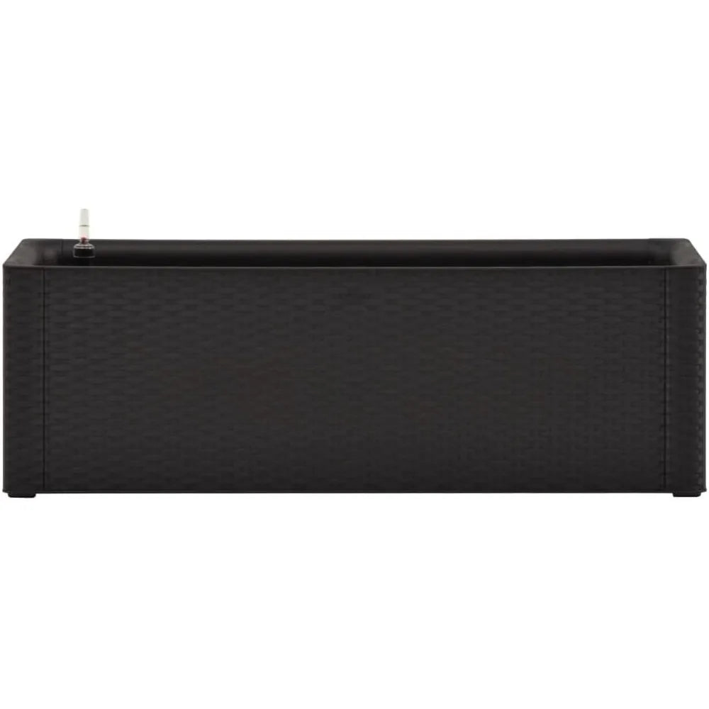 Garden Raised Bed with Self Watering System Anthracite 39.4"x16.9"x13",Raised Garden Bed, Planter Box, Outdoor Planting Bed for