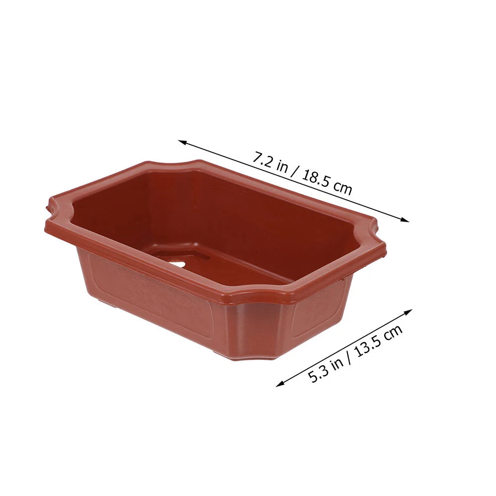 10 Pcs Flowerpot Large Bonsai Kit Pots Reusable Tree Indoor Plant Big Outdoor Household Plastic Planting Succulent Plants