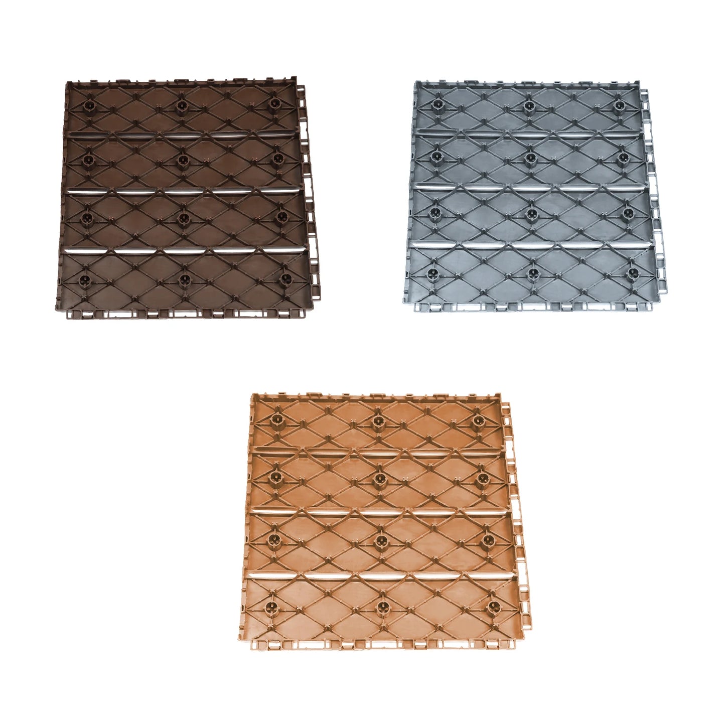 12"x12" Interlocking Deck Tiles for Outdoor  Waterproof Flooring Anti-Slip Tiles for Balcony/Garden/Porch Snap Lock